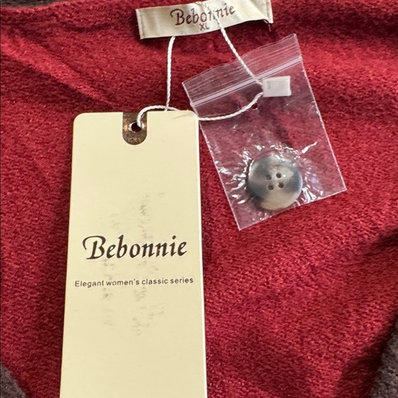 NWT-Women's Rust Cardigan Sweater - Picture 2 of 4